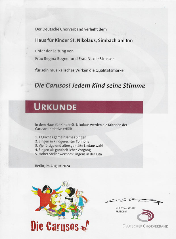 carusos urkunde